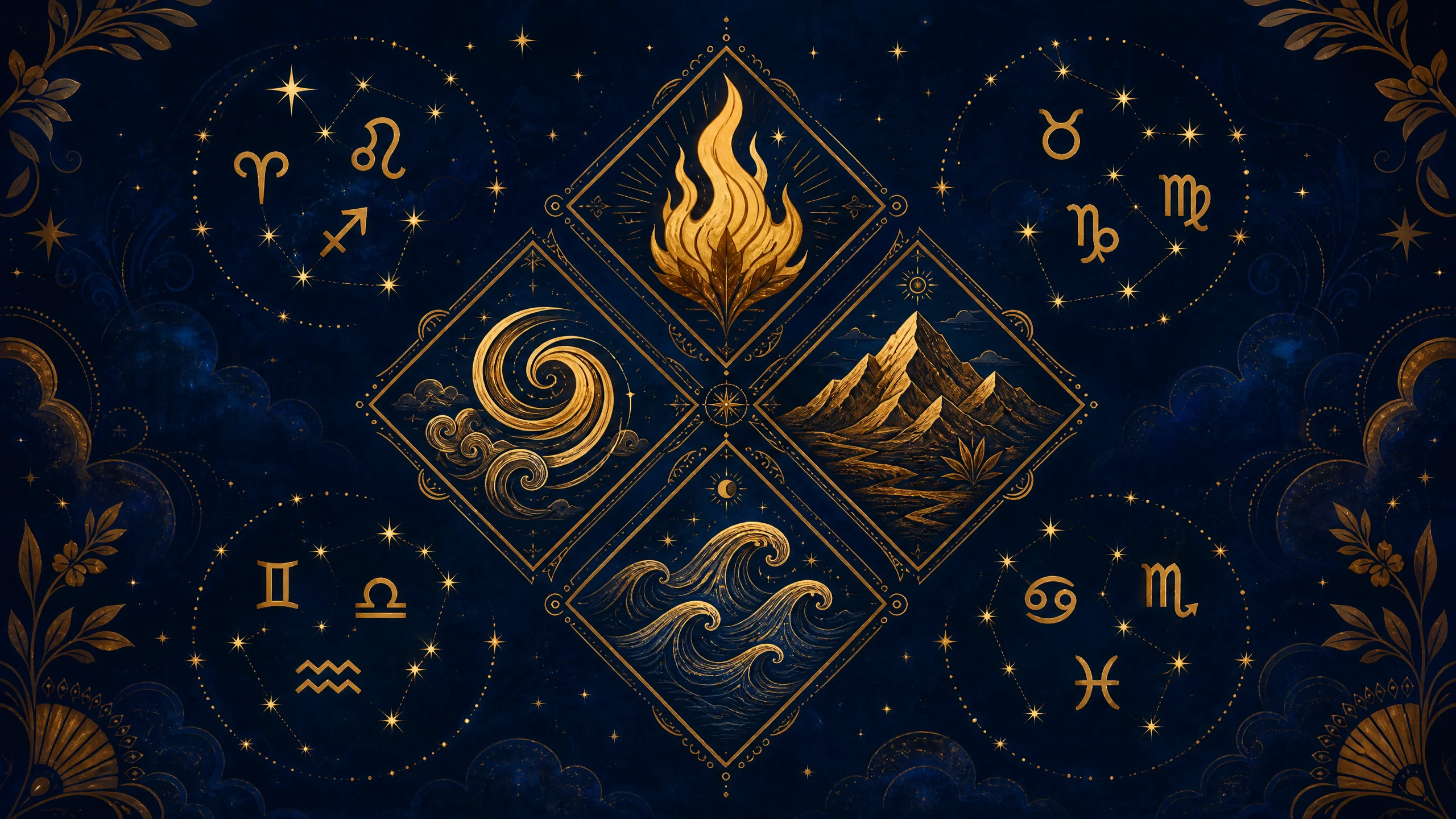 Los Cuatro Elementos: Fuego, Tierra, Aire y Agua