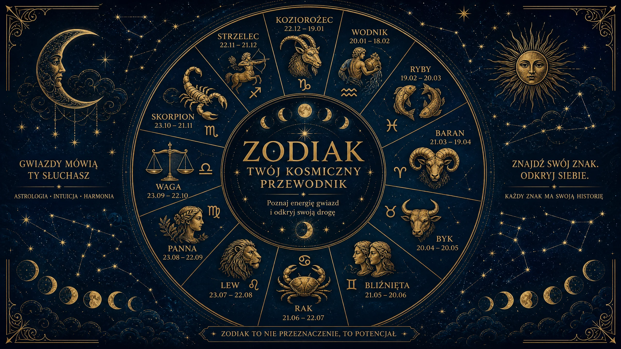 Znaki zodiaku — daty i miesiące: jaki znak zodiaku kiedy przypada?